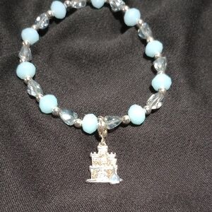 Silver and Blue Charm Bracelet